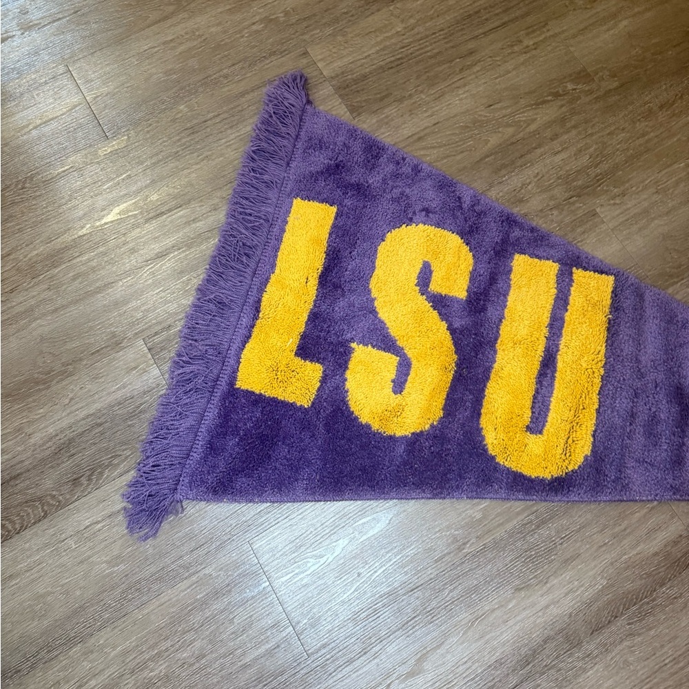 LSU Purple and Gold Pennant Bath Mat - Picture 5 of 12
